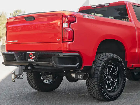 aFe 49-44107-B Apollo GT Series 2019 GM Silverado/Sierra 1500 4.3L/5.3L 409 SS CatBack Exhaust System w/Blk Tip