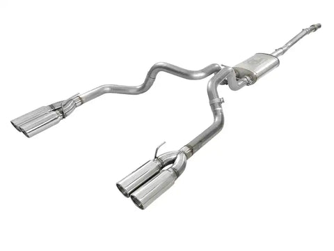 aFe 49-34105-P Vulcan Series 3in 304SS Exhaust Cat-Back Exh w/ Pol Tips 2019 GM Silverado / Sierra 1500 V8-5.3L