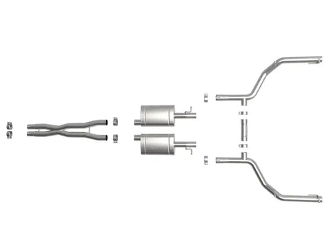 aFe 49-32067 MACH Force-Xp 2-1/2in 304 SS Cat-Back Exhaust 15-19 Dodge Challenger V6-3.6L - Raw Tip