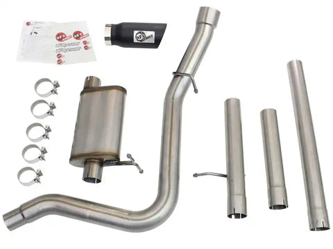 aFe 49-43076-B MACHForce XP Exhaust 3in-3.5in SS Single Side Ext CB w/ Black Tip 99-04 Ford F150 V8 5.4L/6.8L
