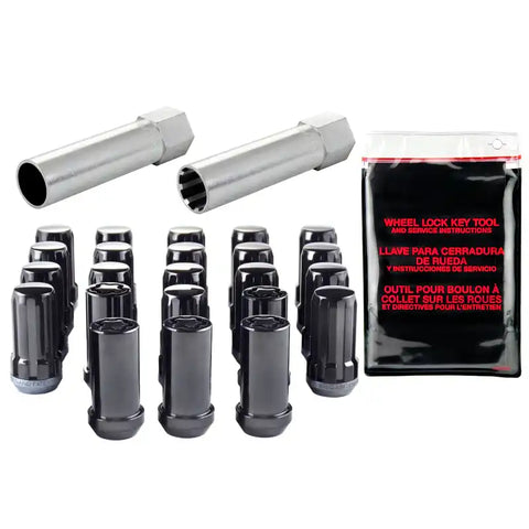 McGard SplineDrive Tuner Jeep 23pc. Kit (Cone) 1/2-20 / 13/16 Hex (18 Lug Nuts 5 Locks) - Blk