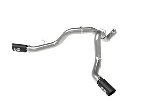 aFe 49-44126-B Large Bore-HD 4in 409SS DPF-Back Exhaust System w/Black Tip 20 GM Diesel Trucks V8-6.6L (td) L5P