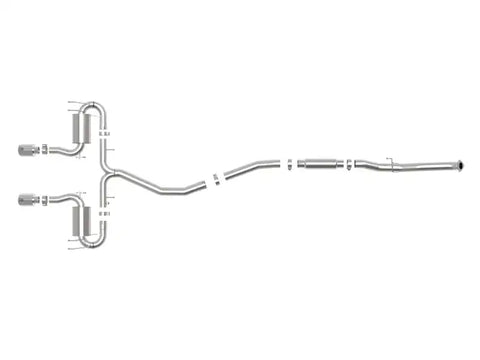 aFe 49-36624-P Takeda 3in 304 SS Cat-Back Exhaust System w/Polished Tips 17-21 Honda Civic Sport L4-1.5L (t)