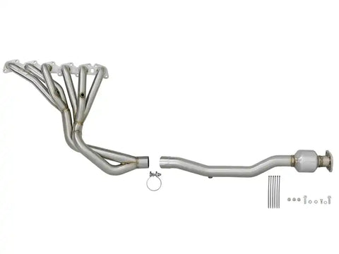 aFe 48-36109-YC Twisted Steel Long Tube Header/Connection Pipes Street Series 01-16 Nissan Patrol (Y61) V8 4.8L