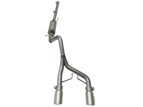 aFe 49-48056-P Rebel Series CB 2.5in Dual Center Exit SS Exhaust w/ Polish Tip 07-15 Jeep Wrangler 3.6L/3.8L V6