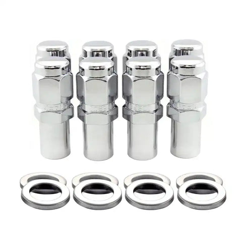 McGard Hex Lug Nut (Long Shank - 1in. / Duplex) 9/16-18 7/8 2.425in. L (8-Pack) Chrome