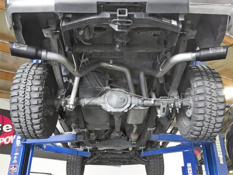 aFe 49-44071-B MACH Force-Xp 3in CB SS Dual Exhaust w/Black Tips 09-16 GM Silverado/Sierra 4.3L/4.8L/5.3L