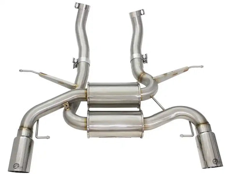 aFe 49-36327-P MACHForce XP 2.5in Axle Back Stainless Exhaust w/ Polished Tips 07-13 BMW 335i 3.0L L6 (E90/92)
