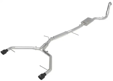 aFe 49-36420-B 17-19 Audi A4 (B9) MACH Force-Xp 3in to 2.5in 304 SS Cat-Back Exhaust System-Dual Tips