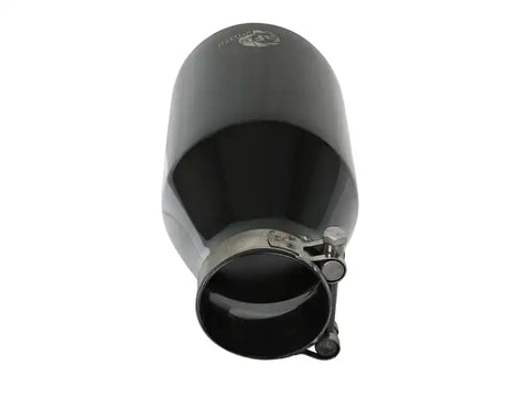 aFe 49T25454-B091 MACH Force-Xp 409 SS Clamp-On Exhaust Tip 2.5in. Inlet / 4.5in. Outlet 9in. L - Black