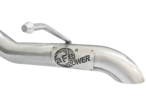 aFe 49-48057 MACHForce XP 2-1/2in SS-409 Cat-Back Exhausts w/ 18in Muffler 07-17 Jeep Wrangler V6-3.6L