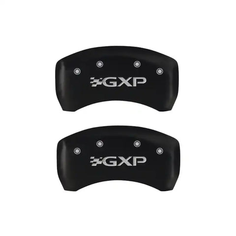 MGP 4 Caliper Covers Engraved Front Pontiac Engraved Rear GXP Red finish silver ch