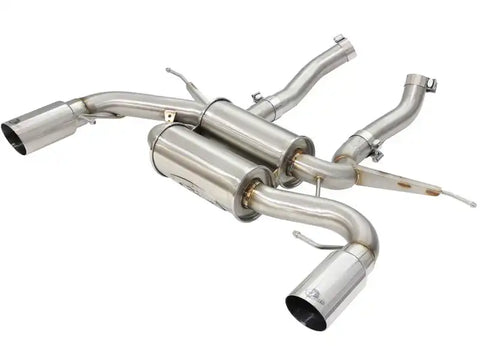 aFe 49-36327-P MACHForce XP 2.5in Axle Back Stainless Exhaust w/ Polished Tips 07-13 BMW 335i 3.0L L6 (E90/92)