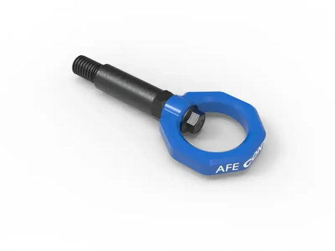 aFe 450-721001-L Control Front Tow Hook Blue 20-21 Toyota GR Supra (A90)