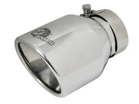 aFe 49T25404-P06 MACH Force-Xp 304 SS Clamp-On Exhaust Tip 2.5in. Inlet / 4in. Outlet 6in. L - Polished