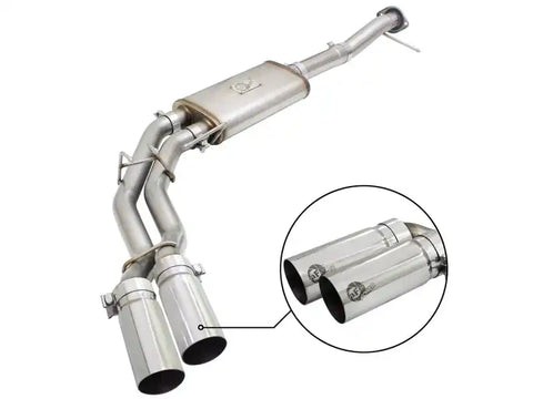 aFe 49-43080-P Rebel Exhausts 3in SS Cat-Back 09-14 Ford F-150 4.6/5.0/5.4L w/ Polished Tips