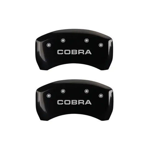 MGP 4 Caliper Covers Engraved Front & Rear MGP Black finish silver ch