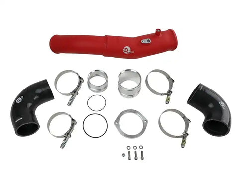 aFe 46-20398-R 2020 Toyota Supra 3.0L 3in Red Intercooler Tube - Hot