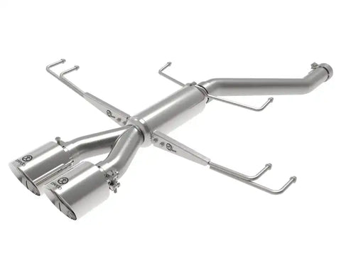 aFe 49-36626-P Takeda 2.5in 304SS Axle-Back Exhaust System 17-19 Honda Civic Type R L4-2.0L (t) - Polished Tip
