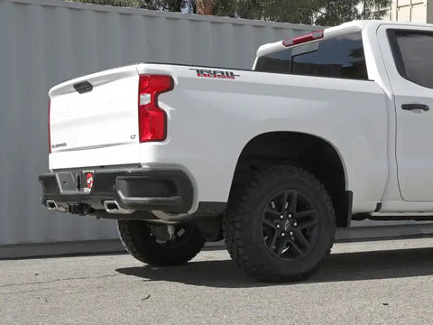 aFe 49-34140 Gemini XV 4in to Dual 3in 304 SS Cat-Back Exhaust w/ Cutout 19-21 GM Silverado/Sierra V8-6.2L