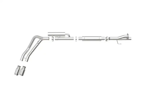 aFe 49-43117-P Rebel Series 3in 409 SS Cat-Back Exhaust w/ Polish Tips 17-20 Ford F-250 V8 6.2L