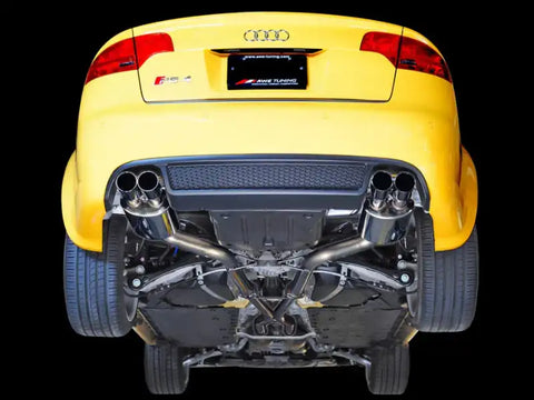 AWE Tuning Audi B7 RS4 Track Edition Exhaust - Polished Silver Tips