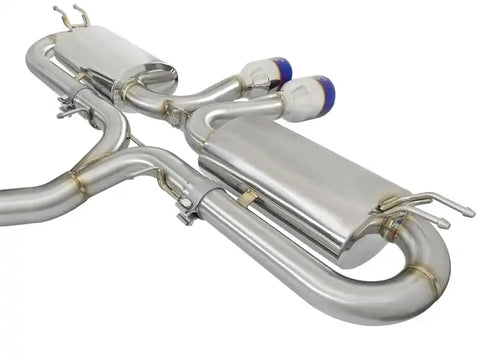 aFe 49-36618-L Takeda 3in 304 SS Cat-Back Exhaust System w/ Blue Tips 2017 Honda Civic Si I4 1.5L (t)