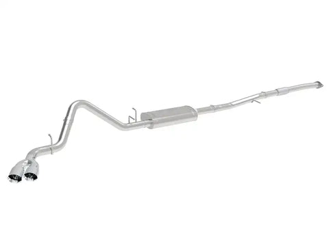 aFe 49-34109-P Vulcan Series 3in 304SS Exhaust Cat-Back w/ Pol Tips 2019 GM Silverado / Sierra 1500 L4-2.7L (t)