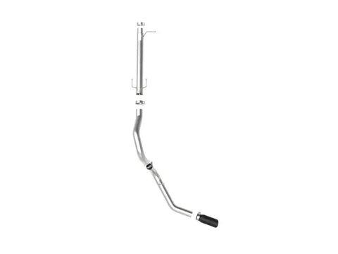 aFe 49-43116NM-B Apollo GT Series 3-1/2in 409 SS Axle-Back Exhaust 17-20 Ford F-250/F-350 Black Tips w/o Muffler