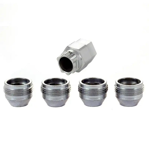 McGard Wheel Lock Nut Set - 4pk. (Under Hub Cap / Cone Seat) 7/16-20 3/4 & 13/16 Hex .775in. L