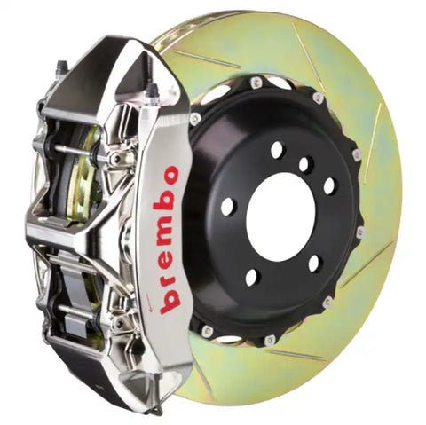 Brembo 93-98 Supra Front GTR BBK 6 Piston Billet355x32 2pc Rotor Slotted Type-1- Nickel Plated