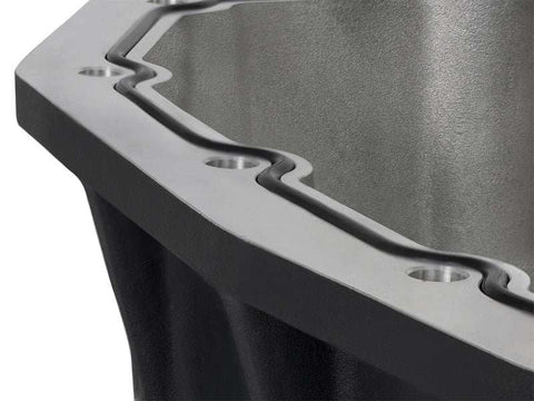 aFe 46-70322 Pro Series Engine Oil Pan Black w/Machined Fins 11-16 Ford Powerstroke V8-6.7L (td)