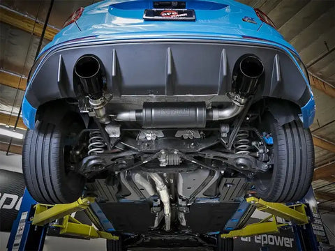 aFe 49-33103-B Takeda 3in 304 SS Cat-Back Exhaust System w/ Black Tips 16-18 Ford Focus RS I4-2.3L (t)