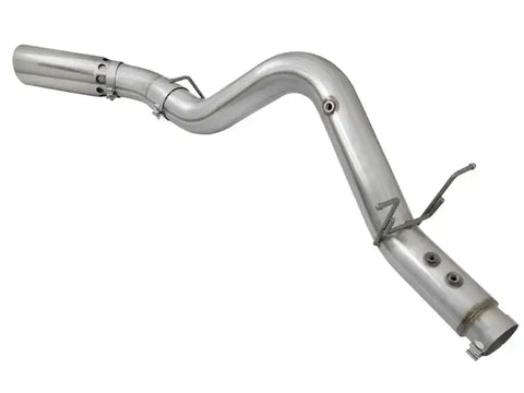 aFe 49-04085-P ATLAS 5in DPF-Back Aluminized Steel Exhaust System w/Polished Tips 2017 GM Duramax 6.6L (td) L5P