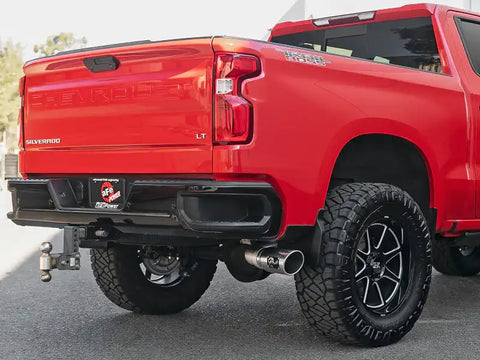 aFe 49-44107-P Apollo GT Series 2019 GM Silverado/Sierra 1500 4.3L/5.3L 409 SS CB Exhaust System w/Polished Tip