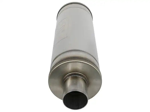 aFe 49M00021 MACH Force-Xp 409 SS Muffler 2.5in Center/Center 18in L x 6in Dia - Round Body
