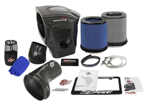 aFe 52-72205-CF Momentum GT Black Series Carbon Fiber CAIS 2017 Dodge Challenger/Charger SRT Hellcat V8-6.2L(sc)