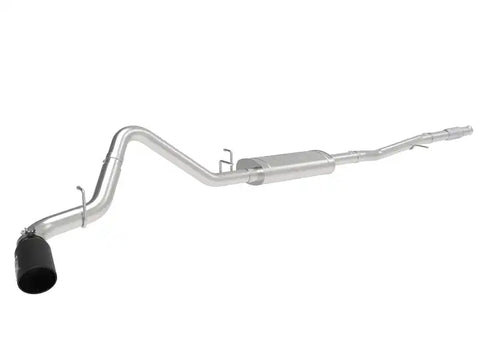 aFe 49-44107-B Apollo GT Series 2019 GM Silverado/Sierra 1500 4.3L/5.3L 409 SS CatBack Exhaust System w/Blk Tip