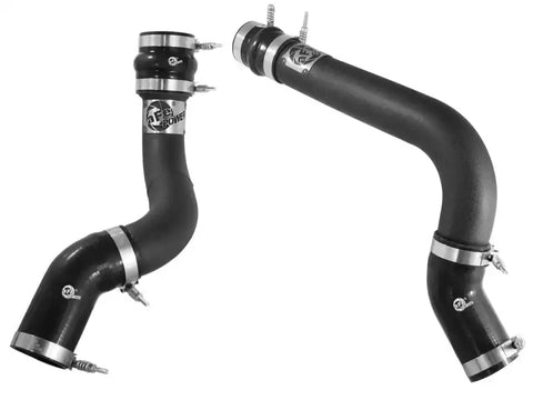 aFe 46-20134-B BladeRunner 3in Black Intercooler Tubes Hot & Cold Side Kit for 13-14 Dodge RAM Diesel 6.7L (td)