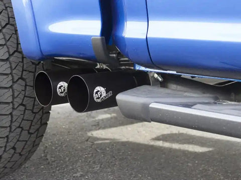 aFe 49-43128-B Rebel 3in 409 SS Cat-Back Exhaust 2021 Ford F-150 V6 2.7L/3.5L (tt)/V8 5.0L w/ Black Tips