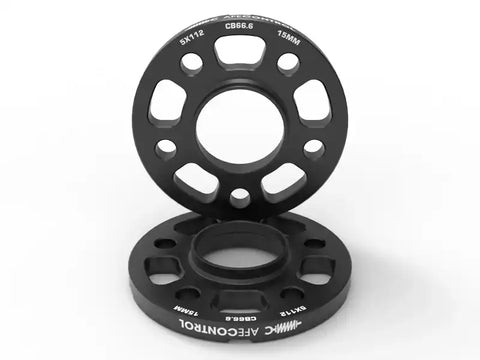 aFe 610-721002-B CONTROL Billet Aluminum Wheel Spacers 5x112 CB66.6 15mm - Toyota GR Supra/BMW G-Series
