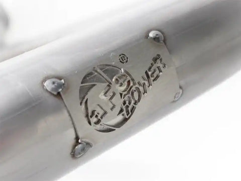 aFe 48-46208 Power Twisted Steel Y-Pipe Stainless 2.5in 12-14 Jeep Wrangler V6 3.6L