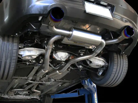 aFe 49-36103-L Takeda 2-1/2in 304SS Cat-Back Exhaust Infiniti G37 08-13/Q60 14-15 V6-3.7 w/ Blue Flame Tips