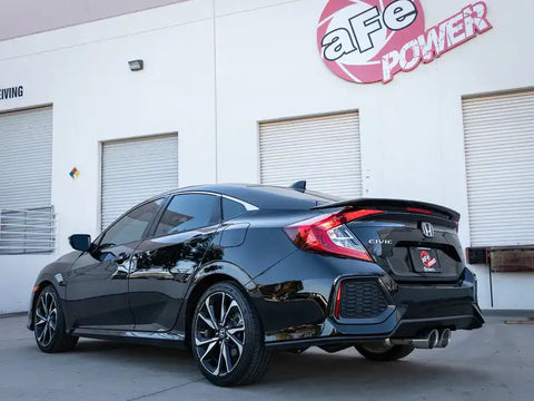 aFe 49-36619-P Takeda 2.5in 304SS Cat-Back Exhaust System w/ Polished Tips 17-20 Honda Civic Si Sedan I4 1.5L