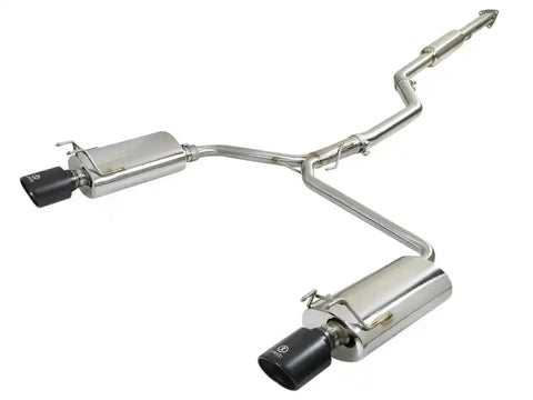 aFe 49-36605-B Takeda Exhaust 304SS Dual Cat-Back w/ Black Tips 13-17 Honda Accord LX/EX/EX-L Sedan L4 2.4L