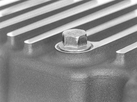 aFe 46-70320 Street Series Engine Oil Pan Raw w/ Machined Fins 11-17 Ford Powerstroke V8-6.7L (td)