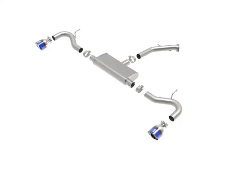 aFe 49-47016-L Takeda 2.5in 409 SS Axle-Back Exhaust System Blue Flame 18-20 Hyundai Elantra GT L4-1.6L(t)