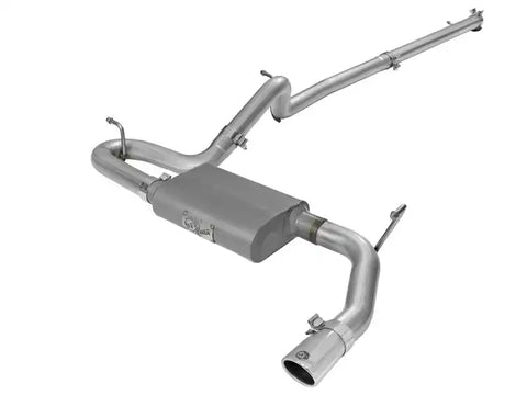 aFe 49-08044-1P Scorpion 2-1/2in Aluminized Steel Cat Back Exhaust 07-17 Jeep Wrangler V6-3.6/3.8L (4 Dr)