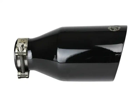 aFe 49T25454-B091 MACH Force-Xp 409 SS Clamp-On Exhaust Tip 2.5in. Inlet / 4.5in. Outlet 9in. L - Black