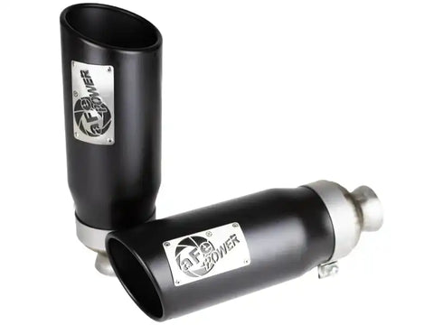 aFe 49C42073-B MACH Force-XP 4-1/2in Steel OE Replacement Exhaust Tips - 2021+ Dodge Ram (5.7L V8) Black